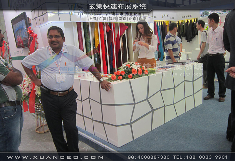 铭博&middot;SIC展台搭展-皮革展展台搭展-上海黄瓜视频在线观看展览工厂07